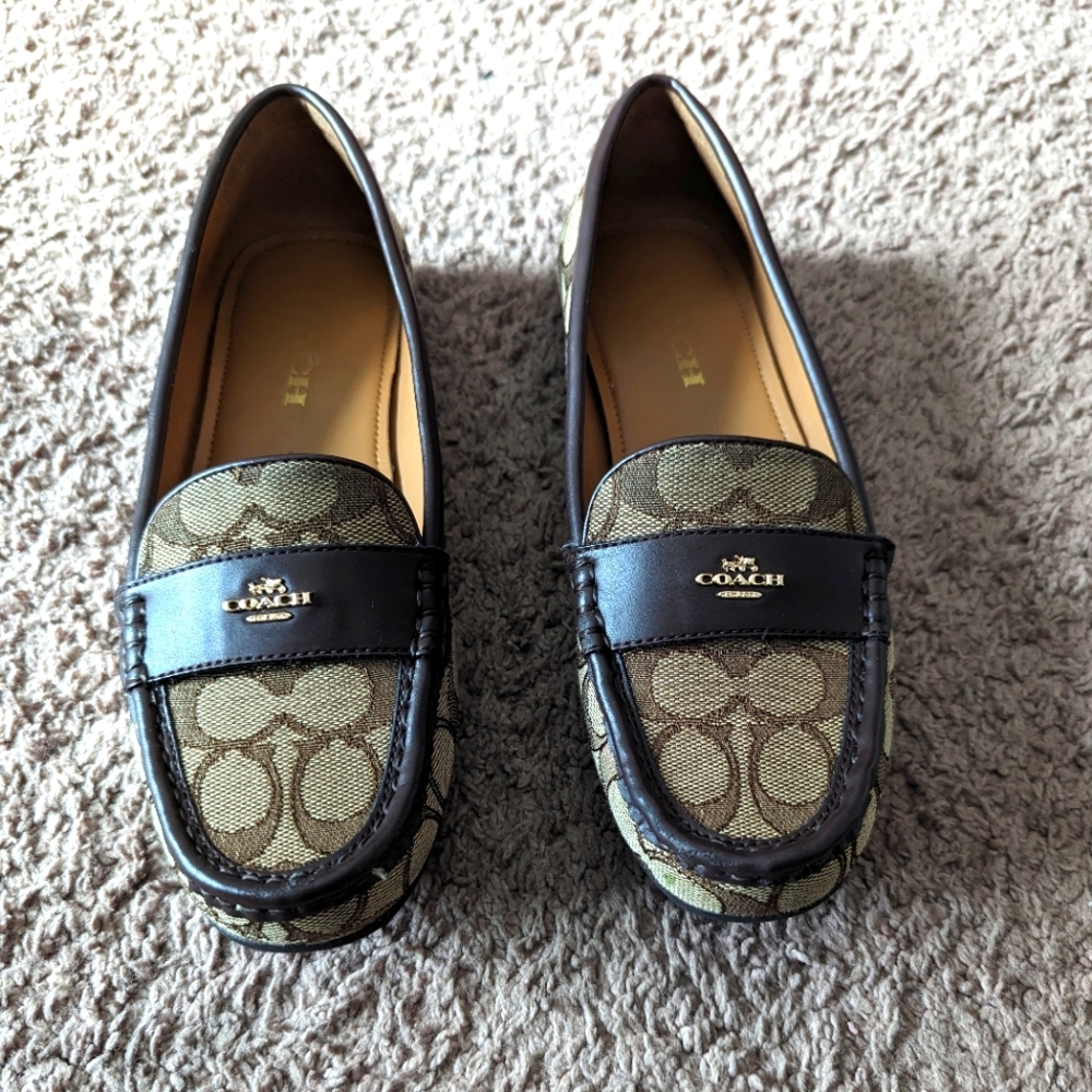 Coach Black and Tan Loafers